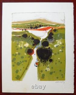 Menguy Frederic Original Lithography Signed Numbered Abstract Art Deprest