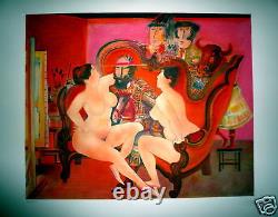 Mentor Blasco Original Lithograph Signed Numbered Stage Eroticism