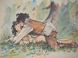 Milo MANARA Intimate Moment, Signed Lithograph