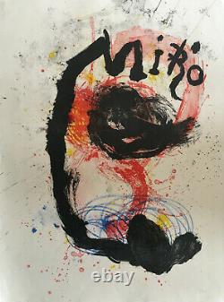 Miro Joan Rare Original Lithograph Hand Signed Numbered Authentic