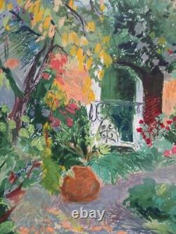 Nancy DELOUIS The Provencal Garden in Spring SIGNED LITHOGRAPH N°
