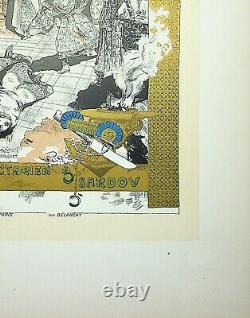 ORAZI and GORGUET Theodora, Original signed Lithograph, 1900