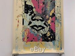 Obey Shepard Fairey Signed Enhanced Disintegration (pink) Limited Edition Giant