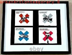 Original Banksy Complete Set Badmeaningood Limited Edition Cadre Inclus Not Obey
