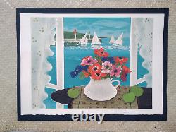 Original Lithograph 'The Holiday Bouquet' by Yves Ganne, Signed and Numbered