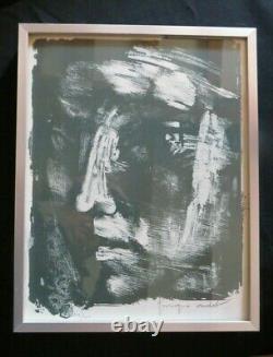 Original Lithography Georges Oudot Human Profile Numerotee 202/300 Ttb