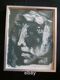 Original Lithography Georges Oudot Human Profile Numerotee 202/300 Ttb