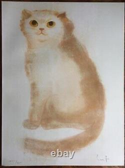 Original Lithography Portrait Cat Animals Leonor Fini (1907-1996) Argentina