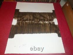 Original Lithography Signed Christian Jaccard Ca 1978 Art Abstract