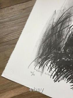 Original Lithography Signed Stamboulian 1992 Portrait Antonin Artaud