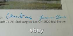 Original Poster Signed, Christo & Jeanne Claude Swiss Projects Switzerland 2004