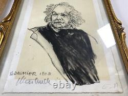 Original lithograph Claude WEISBUCH Honoré Daumier II