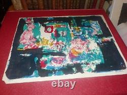 Original signed lithograph by Jacques Yankel (1920-2020) 1/50 Abstract Ca 1970
