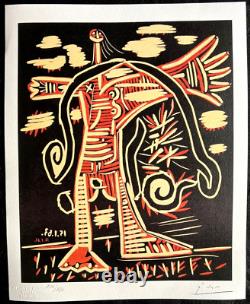 Pablo Picasso Lithograph COA Original Signed Numbered Hand Approved