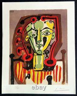 Pablo Picasso Lithograph COA Original Signed Numbered Pencil Stamped