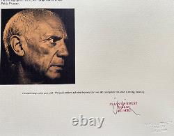 Pablo Picasso Lithograph COA Original Signed Numbered Stamp in Pencil