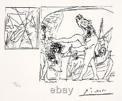 Pablo Picasso, Original Lithography 1973/ Suite Vollard/ Signed, Numbered