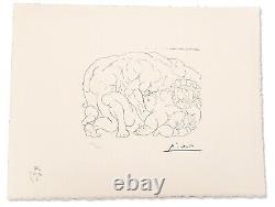 Pablo Picasso, Original Lithography 1973/ The Embrace / Signed, Numbered
