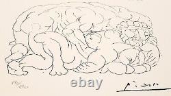 Pablo Picasso, Original Lithography 1973/ The Embrace / Signed, Numbered