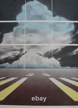 Peter Klasen Flight Track, Original Lithography Signed 1978