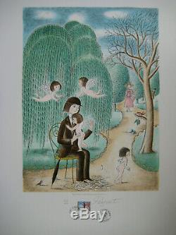 Peynet Raymond Lithograph Signed In Pencil Numbered Lithograph Handsigned Numb
