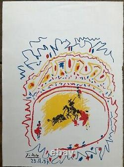 Picasso Lithography La Petite Corrida Mourlot Rare Original Lithograph 1957
