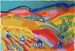 Pierre AMBROGIANI Rural Works Original Signed Lithograph