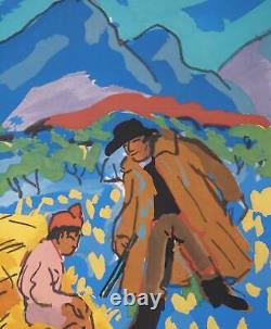 Pierre AMBROGIANI The Bandit and the Child, Signed Original Lithograph