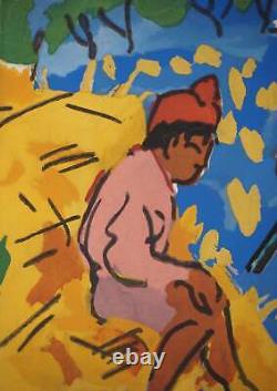 Pierre AMBROGIANI The Bandit and the Child, Signed Original Lithograph