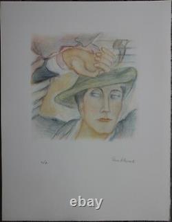 Pierre Klossowski Lithography Signed Roberte's Head Tonight Balthus Sade Ea