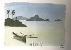 Pierre Le Tan Seas Of The South Original Lithograph Rives Paper Numbered Signed Plate