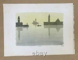 Pierre Le Tan Venezia Original Lithograph Rives Paper Numbered Signed Flat
