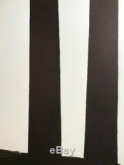 Pierre Soulages Lithography No. 29 Printed Original Lithograph By Mourlot