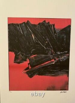 Pierre Soulages Original Art Edition Lithography Signed Numbered /150