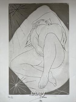 Pierre Yves Tremois Original Lithograph Nude Woman Eroticism Signed 20th Century