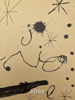 Print Joan Miro Original Lithography Cardons Limited Edition