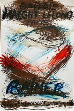 Rainer Arnulf Poster In Lithography Abstract Art Abstraction Informal Art