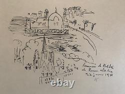 Raoul DUFY (1877-1953) Lithograph View of Rouen Normandy 1/3 ex 1938