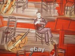 Raoul DUFY Orchestra, Intermission, Signed Lithograph