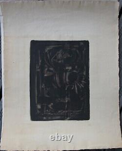 Roger-Edgar GILLET lithograph signed and numbered 1957 figurative