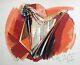 Roger Lersy The Signed And Dedicated Lithograph Harp