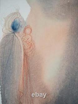 Salvador DALI Virgin and Child, Signed Original Lithograph, 1967