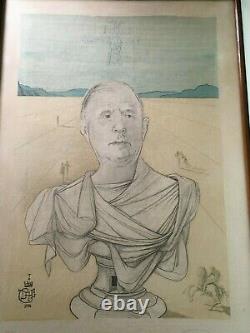 Salvador Dali 1904-1989 Tribute Of General De Gaulle Lithography Signed