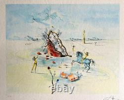 Salvador Dalì Lithograph with Original COA Signed, Numbered and Op in Pencil. Dali