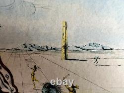 Salvador Dalì Lithograph with Original COA Signed, Numbered and Op in Pencil. Dali