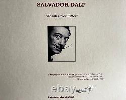 Salvador Dalì Lithograph with Original COA Signed, Numbered and Op in Pencil. Dali