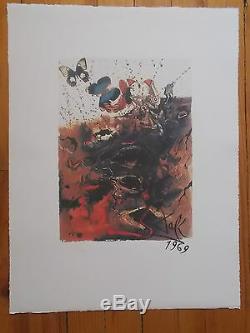 Salvador Dali Suite Butterfly Complete Series 6 Lithograpies S. N. F C.