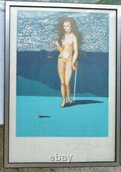 Salvador Dali Table Lithography Sign Divinite Of Justice Non-commercial 8