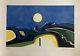 Signed Antonio Lithograph 1971 Abstract Art Guansé Spain