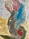 Signed Hand-painted Watercolor Lithograph Art 1990 By Jean-marc Scanreigh